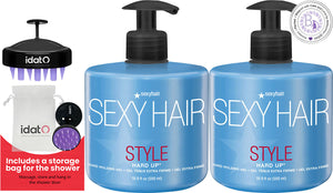 Sexy Hair Style Hard Up Gel With Includes IDAT Head Massager & Pouch - Shine and Hard Holding Hairstyle
