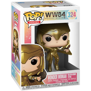 Pop! Heroes WW84 Wonder Woman Golden Armor Flying Vinyl Figure