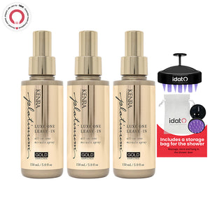 Kenra Platinum LUXE ONE LEAVE – All In One Miracle Spray Includes IDAT Head Massager & Pouch