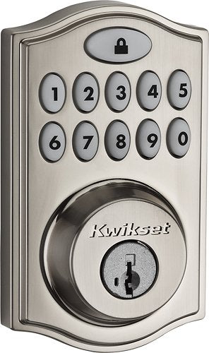 Kwikset - Smartcode 914 Touchpad Deadbolt with ZigBee - Satin Nickel