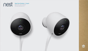 Nest - Cam Outdoor 1080p Wi-Fi Network Surveillance Cameras (2-Pack) - White
