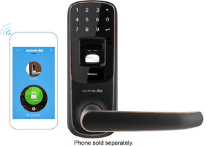 ULTRALOQ - Ultraloq Bluetooth Electronic and Biometric Smart Door Lock - Aged bronze