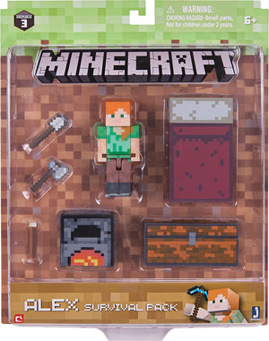 Jazwares - Minecraft Series 3 Survival Pack - Styles May Vary