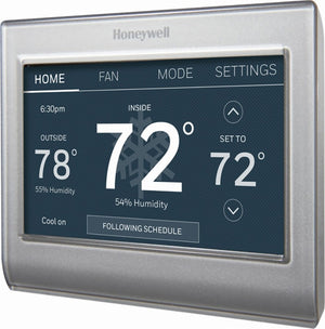 Honeywell - Smart Color Thermostat with Wi-Fi Connectivity - Silver