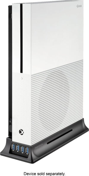 Insignia™ - Vertical USB Stand for Xbox One X and Xbox One S - Black