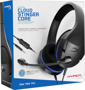 HyperX - Cloud Stinger Core Wired Stereo Gaming Headset for PS4 - Black