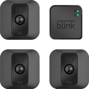 Blink - XT Home Security Camera System, Motion Detection, HD Video, 2-Year Battery, Free Cloud Storage Included - 3 Camera - Black