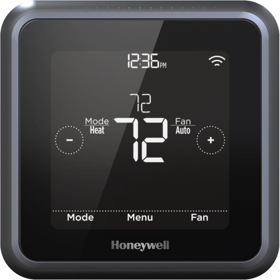 Honeywell - T5+ Smart Programmable Touch-Screen Wi-Fi Thermostat - Black / Gray