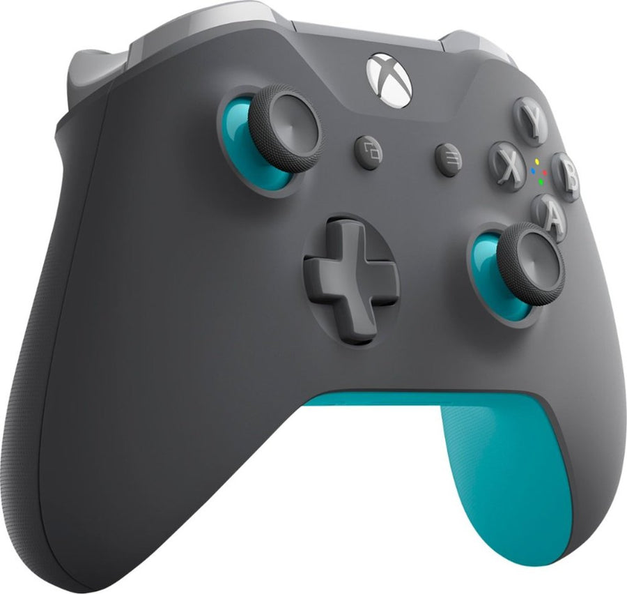 Microsoft - Wireless Controller for Xbox One and Windows 10 - Gray/Blue