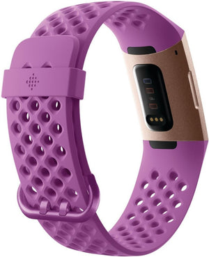 Fitbit - Charge 3 Activity Tracker + Heart Rate - Berry / Rose Gold