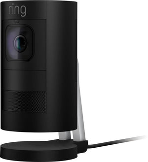 Ring - Stick Up Indoor/Outdoor Wired Security Camera - Black