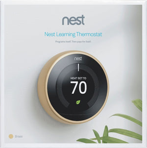 Nest - Learning Thermostat - 3rd Generation - Brass