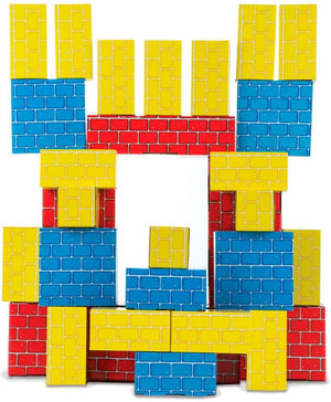 Melissa & Doug - Cardboard Blocks - Blue/Yellow/Red