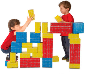 Melissa & Doug - Cardboard Blocks - Blue/Yellow/Red