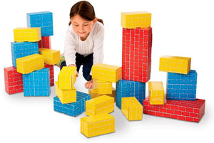 Melissa & Doug - Cardboard Blocks - Blue/Yellow/Red